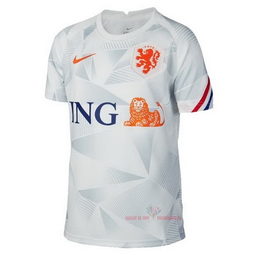 Maillot Om Pas Cher Nike Pre Match Maillot Pays-Bas 2020 Gris